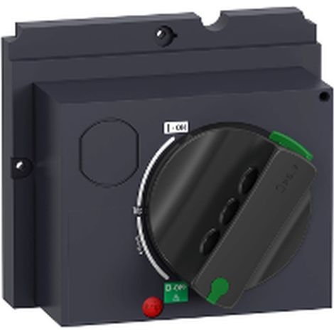 GV5 schwarzer Drehgriff mit ergonomischem Design und strapazierfähigem Material.