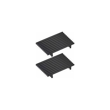Lot de 20 poignées de meuble en acier inoxydable noir – Entraxe 160mm – Ø 12mm – Pour tiroirs et armoires – Vis incluses (1/5)