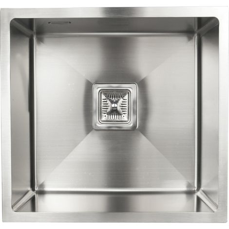 Fregadero de un seno en inox Grecia 20 cm(alto) 44 cm(ancho) 49 cm(largo) (1/2)