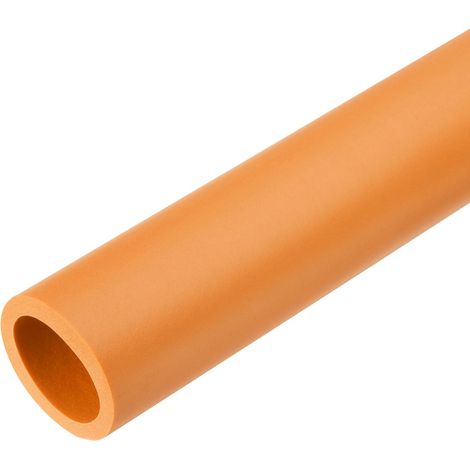 Tube d'Isolation en Mousse pour Tuyau, Conduits Isolants Thermique 61cm/24", Tuyaux Caoutchouc en Mousse ID 28mm OD 38mm pour Support Poignée Chauffage Tube Climatisation, Orange (1/5)