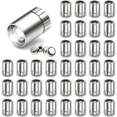 Lot de 36 lampes LED pour travaux manuels, spots lumineux fonctionnant sur piles C-- (1/5)
