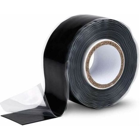 Ruban silicone isolant adhesif 25 mm x 3 m-ruban silicone noir-ruban adesif etanche. ruban silicone. scotch magique. ruban anti (1/5)