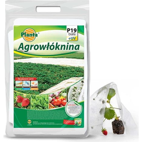 Telo agrotessile bianco per piante, 160x2000 cm, 19 g/m2, 1 pz. (1/3)