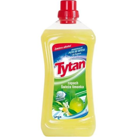 Liquide Nettoyant Universel - 1 L - Parfum Citron Vert Frais - Pour Sols Carrelages Éviers Plaques De Cuisson Lavabos - 1 Pièce