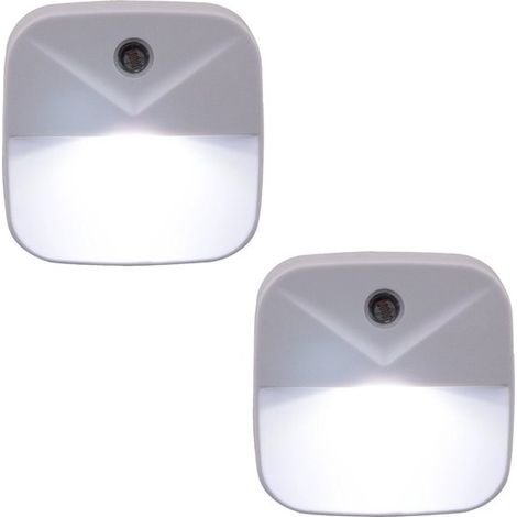 2 - Lampes à économie d'énergie - Veilleuse - Veilleuse à brancher - Veilleuse pour adultes - Capteur de luminosité intelligent - Lumière blanche (1/5)