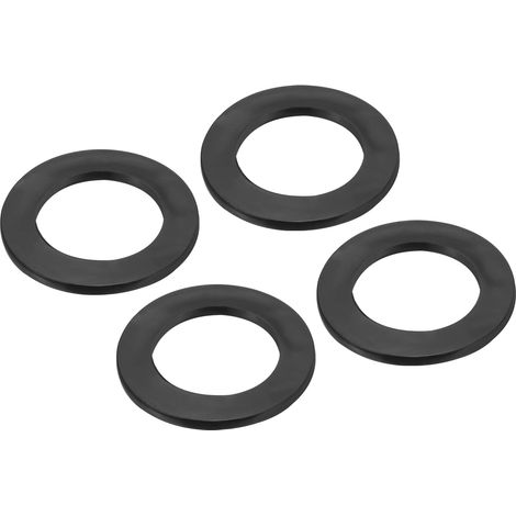 41PCS 1.57" OD 1" ID 0.1" Caoutchouc Plat Rondelles Noir Isolé (1/5)