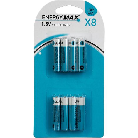 Lot de 8 piles alcaline lr03 - 5five (1/3)
