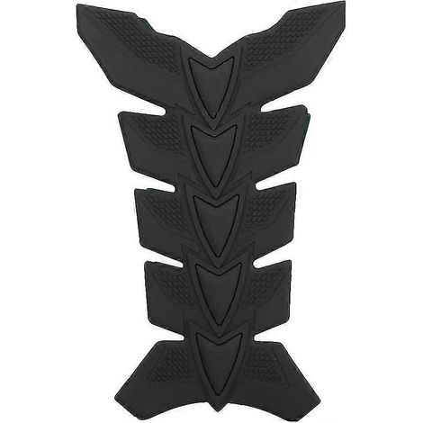 3D-Tankschutz für Motorräder, Fischgrätenmuster, 3D-Gel-Tankpad-Schutzaufkleber, wasserdicht (schwarz) (1 Stück) (1/4)