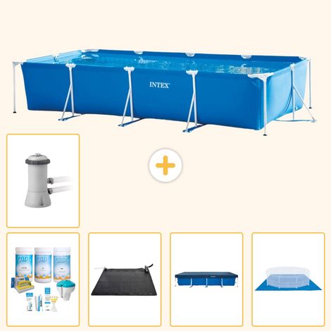 Intex Piscine Tubulaire Rectangulaire - 450x220x84 cm - 6-pièces S21131 (1/3)
