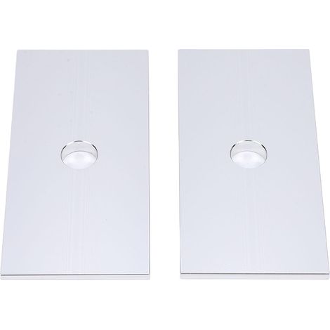 Cale de Pignon, 2 Pièces Cale de de Suspension à 2,5 Degrés avec Finition Anodisée en Alliage d'aluminium, pour Ressorts à Lames, Blocs de Levage, Correction de Roulette d'essieu sur (1/4)
