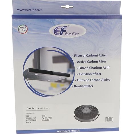 Filtre a charbon TYPE26 hotte Electrolux Whirlpool FKS419 Eurofilter (1/5)