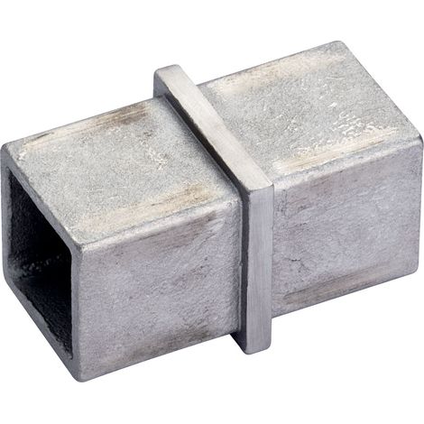 CROSO Verbindungsmuffe für Vierkantrohr,Abmessung 40 x 40 x 2,0 mm,Edelstahl V4A
