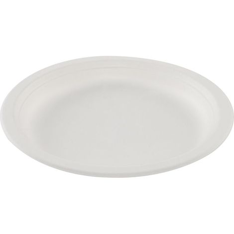 Lot de 50 assiettes rondes en forme de canne à sucre 17cm betik cu300