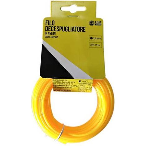 C FILO DECESPUGLIATORE TONDO YELLOW-R 2,0MMX15M