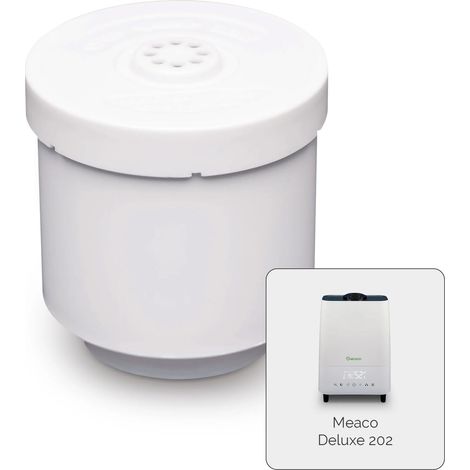 Filtro de agua de carbonato de calcio Meaco Deluxe 202 – Repuesto para humidificador y purificador de aire, elimina cal, reutilizable, pack de 3 unidades
