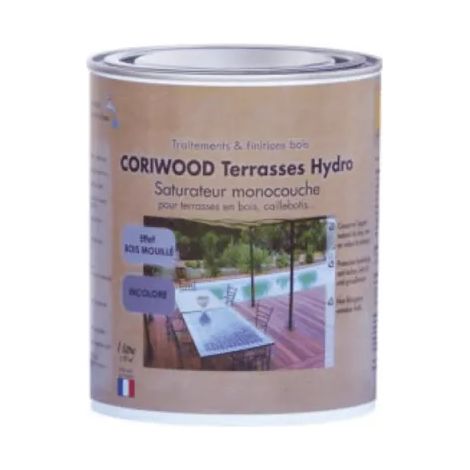 Huile de protection monocouche pour terrasses en bois – Hydro - Chêne moyen - 5 L