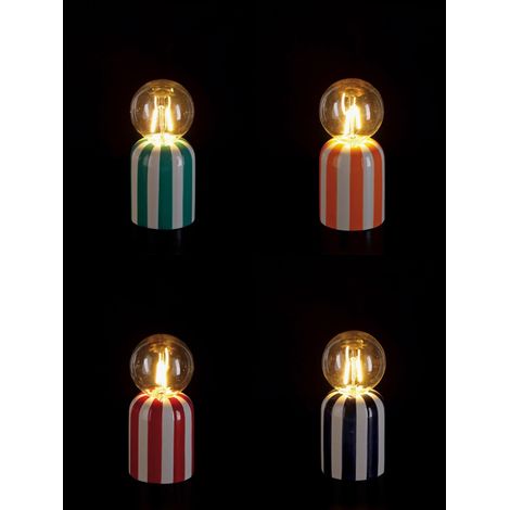 Ad Trend Lampada Dolom Ass. D 8 Cm H 18,5 Cm Vetro Multicolor 1 Pz (1/5)