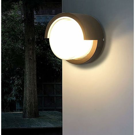 12W LED-Wandleuchte Außenwandleuchte IP65 wasserdichte LED-Wandbeleuchtung Innenwandleuchten Flurleuchte warmweiß Wandleuchte muraNoire für Vorgarten Badezimmer Veranda