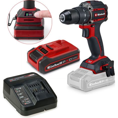 Einhell 18V Professional Cordless Compact Combi Drill 50Nm Brushless 4.0ah PLUS (1/5)