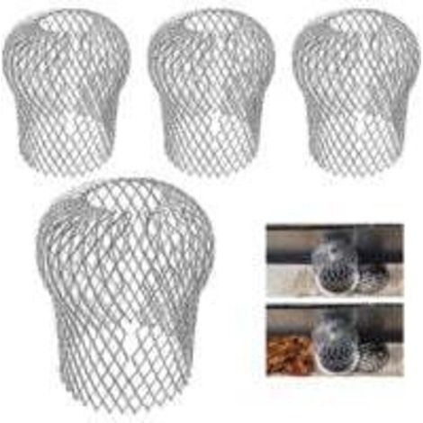 Lot de 4, filtres de gouttière extensibles en aluminium pour éviter le blocage des feuilles et des débris (1/5)