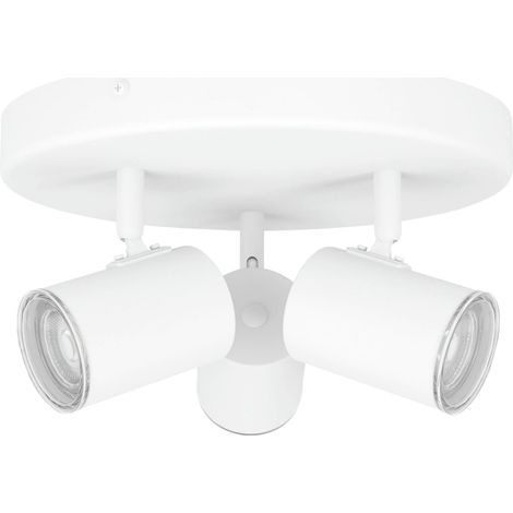 Eglo Leuchten 3er Spot Rondell Consuma 1 Ø 25 x 13 cm weiß Deckenlampen & Kronleuchter (1/3)