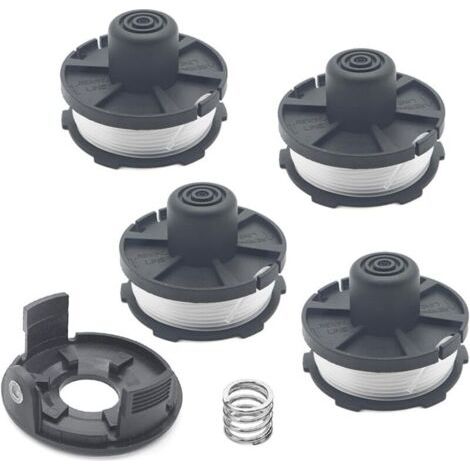 Accessoires pour tondeuse à gazon, remplacement de la bobine de tête, 196146-9 195858-1 Comprend 4 bobines/1 couvercle de tête/1 ressort, tête de coupe-bordures (1/5)