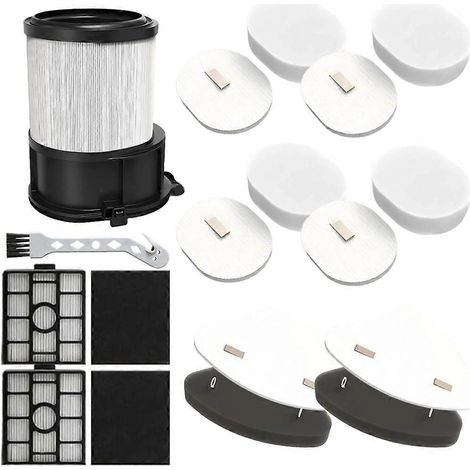 Kit de remplacement de brosse et de filtre pour Shark PowerDetect IP3251EUT, IP3225EUT, IP3251C, IP3252, brosse accessoire, filtres HEPA () (1/5)