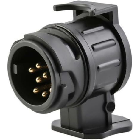 1 pezzo Adattatore per rimorchio da 12 V a 13 pin a 7 pin, convertitore impermeabile da 13 a 7 vie per rimorchio per auto, camper, barca, camion