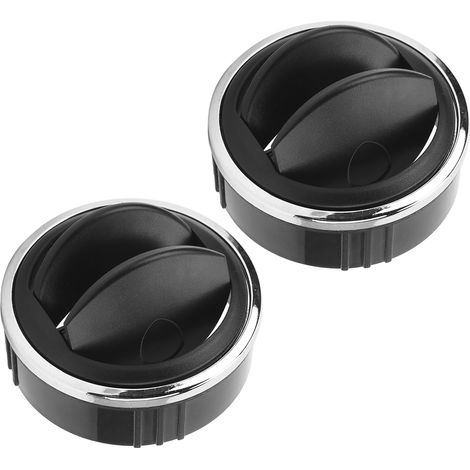 Ensemble de bouches d'aération pour climatisation de camping-car (2 pièces) : Bouches d'aération rondes réglables montées sur le toit, adaptées aux voitures, yachts, bus et camions. (1/5)