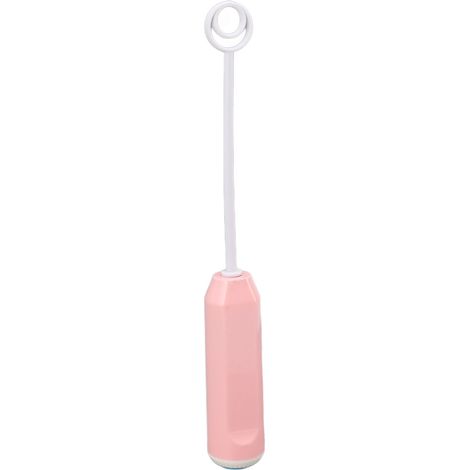 Batteur à œufs électrique automatique sans fil portable mini mélangeur à lait pour crème maison rose (1/5)