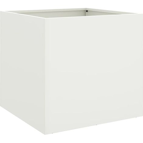 Maison Exclusive - Jardinière blanc 42x40x39 cm acier