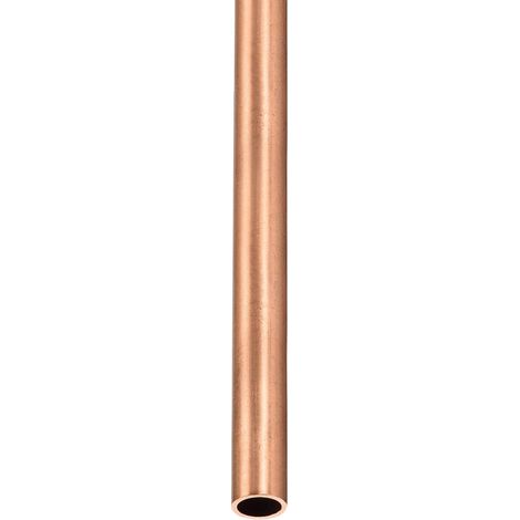 Tube Cuivre - 5mm x 0.5mm x 300mm(ODxParoi TxL) Rond Métal 1Pcs