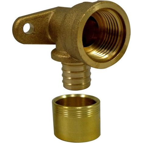 Raccord Coudé Applique À Glissement Laiton F 15 X 21 Pour Tube En Per