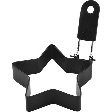 Moule à œufs pliable, démoulage facile, antirouille, avec poignée, différents modèles, cuisson uniforme, en acier inoxydable, forme ronde, ustensile de cuisine Jikaixiang (1/5)