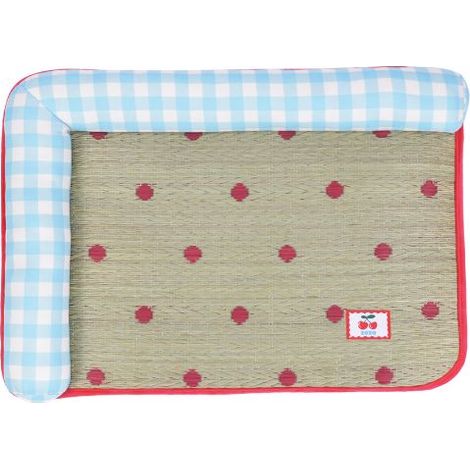 Tapis rafraîchissant pour chats et chiens en jonc naturel, coussin d'été respirant en herbe de lin, accessoire de refroidissement confortable pour animaux de compagnie