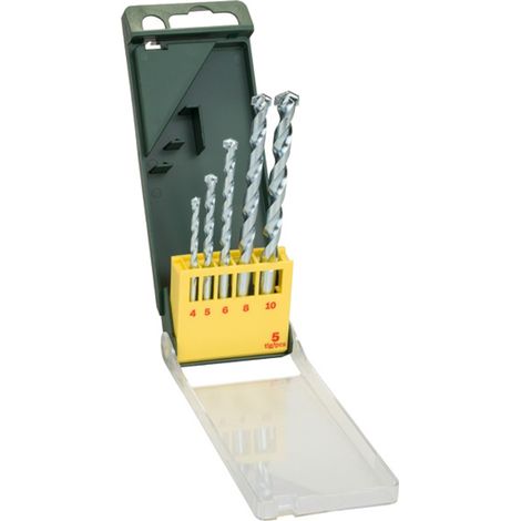 Bosch Accessories Promoline 2607019438 Hartmetall Stein-Spiralbohrer-Set 5teilig 4 mm, 5 mm, 6 mm, 8 (1/5)