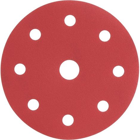 Disque abrasif - Radix - Pro - Velcro 125 mm - P180 - 9 trous (10 pcs) (1/2)