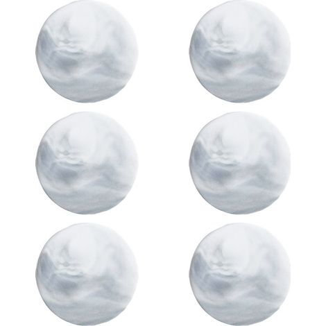 Dessous de verre en marbre, absorbants avec base en liège, ensemble de dessous de verre en céramique dorée, décoration rustique pour la maison (gris, rond) (1/5)