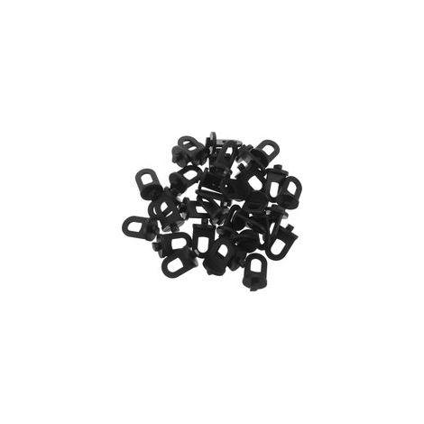 Pinces de Fixation pour Serrage 100 Pcs Clips Plastiques Coulissants pour Film Plastique Crochets Suspendre Noir pour Pots et Plantes Grimpantes Accessoires Résistants aux (1/5)