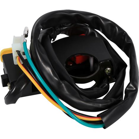 Interrupteur de phare antibrouillard guidon 7/8" bouton marche/arrêt phare klaxon coupe-circuit moto scooter (1/5)
