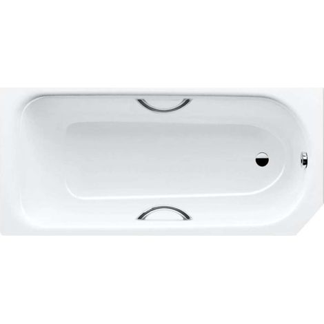 Kaldewei Advantage - Bañera rectangular Saniform V4 Star 332, 160x70 cm, con orificios para asideros, efecto perla, blanca 134300013001 (1/2)