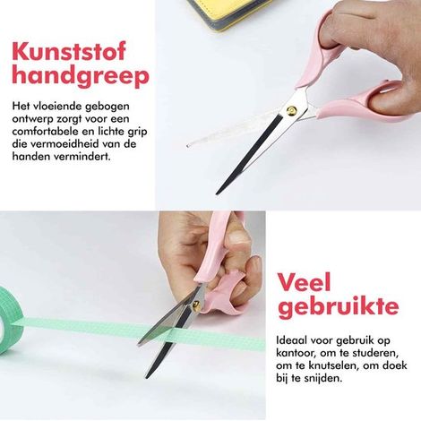 Set di accessori da ufficio rosa: elegante set da scrivania con cucitrice,dispenser di nastro adesivo (1/4)