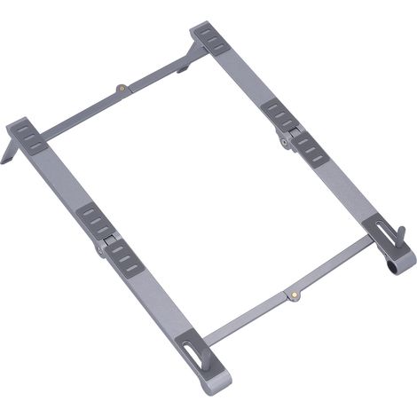 Zusammenklappbarer Laptopständer, höhenverstellbar, rutschfest und ergonomisch, für Mobiltelefon, Tablet oder Laptop (grau). (1/5)