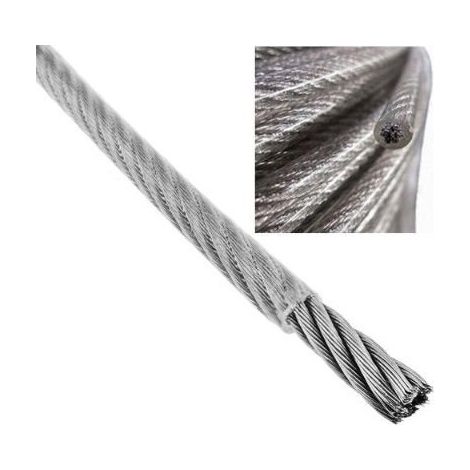 CABLE ACERO PLASTIFIC. 2X4MM (MTS) - EHLIS