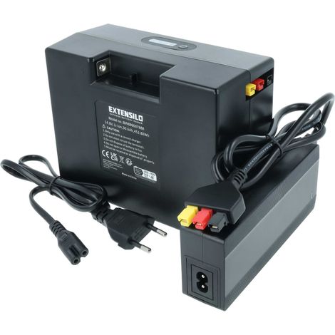 EXTENSILO Akku Ersatz für 12V18Ah LiFePO4 Golf Battery Pack für Elektro-Trolley Caddy (30,6 Ah, 14,8 V, Li-Ion, inkl. Ladegerät)