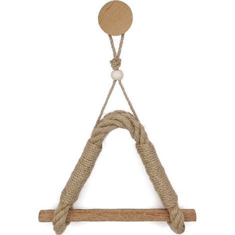 1pcs 35x24.5CM Vintage Hemp Rope Toilet Paper Holder for Bathroom MUMU (1/4)