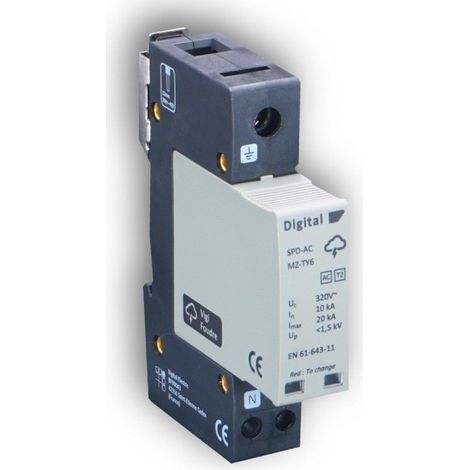 Parafoudre compact Ph+N/Imax 20kA/Type II - Digital electric 08102