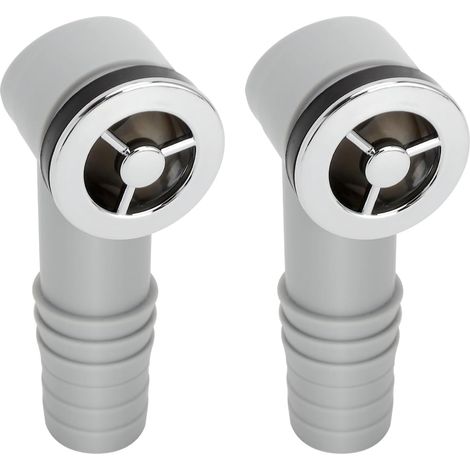 Tête de trop-plein pour évier 2 pcs, adaptateur de trop-plein universel pour interface ronde 30-32 mm, pièce de rechange pour évier de salle de bain, lavabo en céramique, évier de cuisine (36 x 36 mm) (1/5)