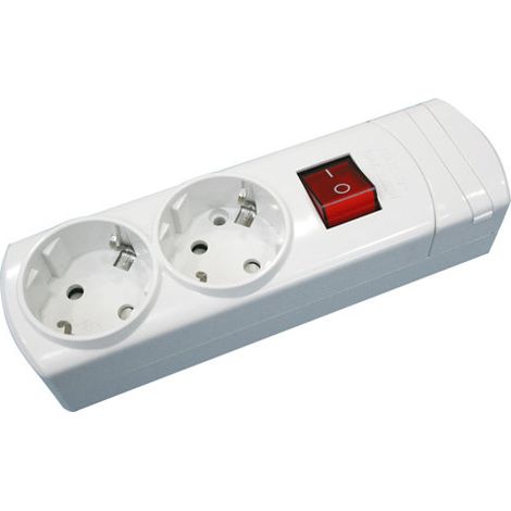 Multibase con interruttore a 2 vie, policarbonato Electro DH 36.097 8430552128334
