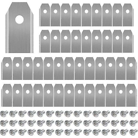 45 Titanium Blades for all Husqvarn/Automower/Yardforce/Gardena Robotic Lawnmowers (3g-0.75mm) with 45 Screws, Replacement Blades for Models 105.3 (1/4)